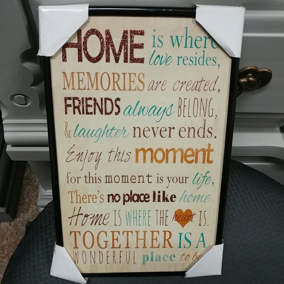 NEW Home Framed Wall Art Saying Decor Picture - Picture 11 of 11